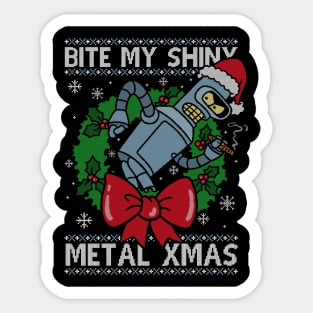 Shiny Metal Xmas Sticker